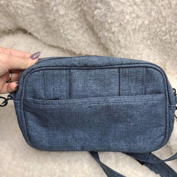 Lug Carousel Blue Nylon Convertible Crossbody RFID - Picture 3 of 9